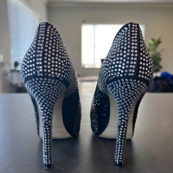 Enzi Angiolini Platform Heels - Black/Gold/Silver - 7.5 - Picture 2 of 6